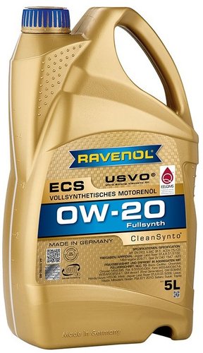Моторное масло Ravenol Eco Synthetic ECS 0W-20 5л
