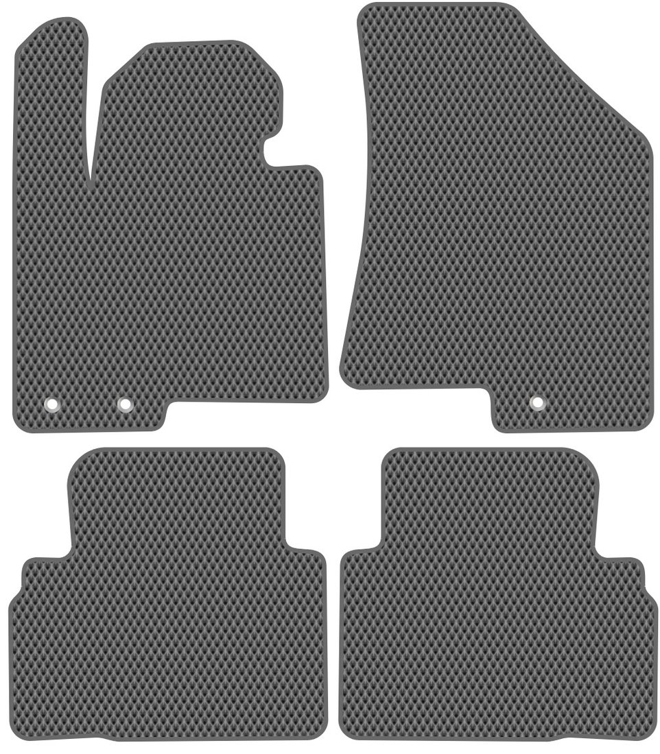 

Комплект ковриков для авто Alicosta Kia Sportage III (suv / SL) 2010 - 2016 (серый, ромб)