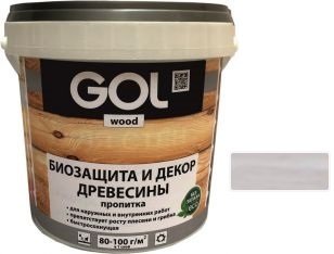 

Пропитка GOL Wood Aqua Защитно-декоративная 0.9 кг (иней)