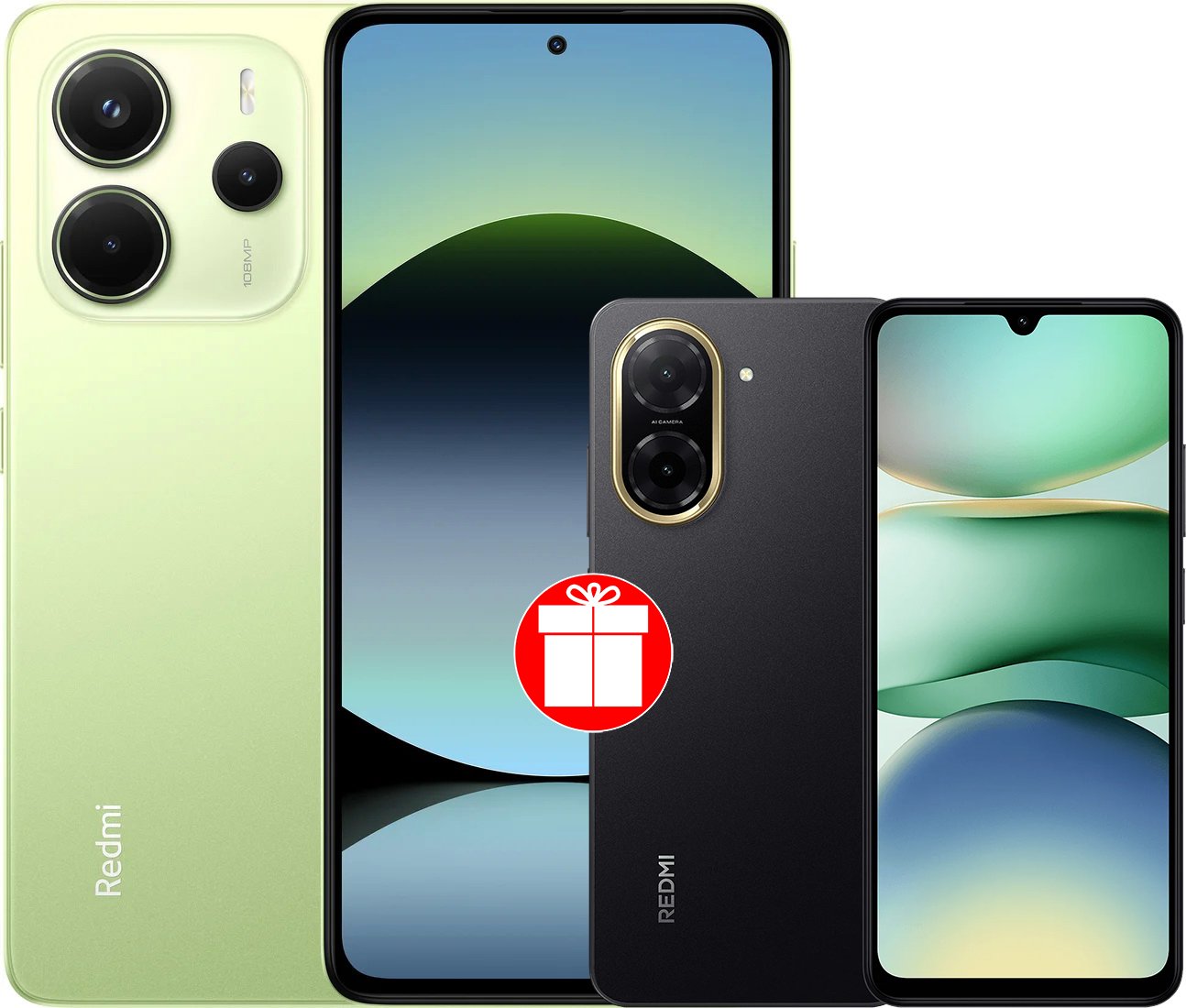 

Телефон Xiaomi Redmi Note 14 8GB/256GB международная версия (зеленый) + Xiaomi Redmi A5 3GB/64GB (полуночный черный) по акции