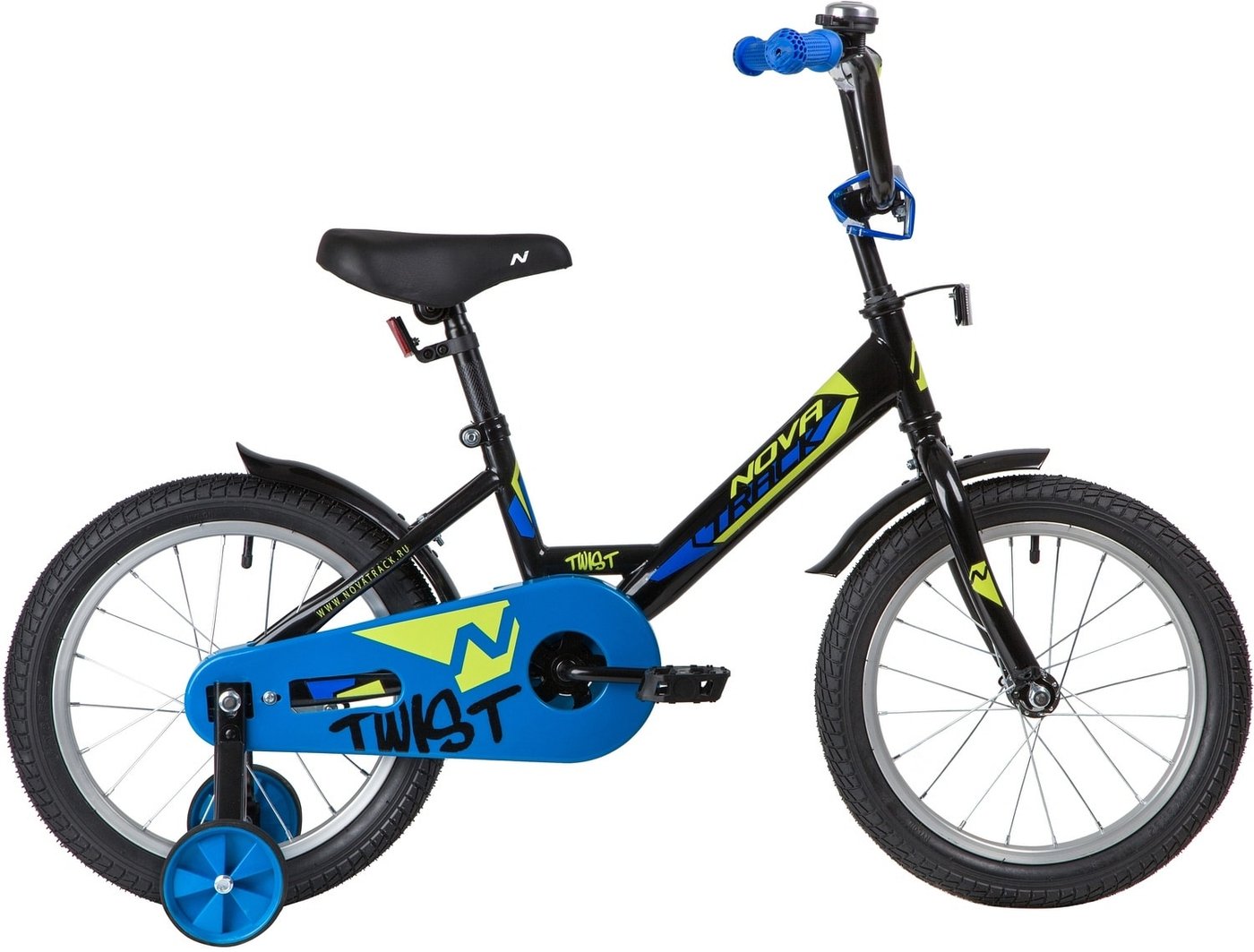 

Детский велосипед Novatrack Twist 16 2020 161TWIST.BK20 (черный/синий)