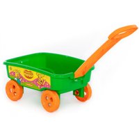 Тележка для песочницы Полесье Оранжевая корова с ручкой 83934