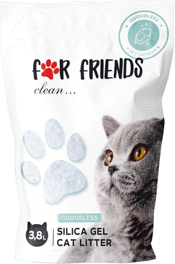 

Наполнитель для туалета For Friends Силикагелевый TUZ799 3.8 л