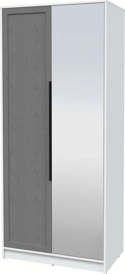 

Шкаф распашной Интерлиния Концепт Тренд КТ-Ш2(з) (белый платинум/дуб серый)