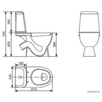 Унитаз напольный Sanita Max SL DM MAXSLCC01040513