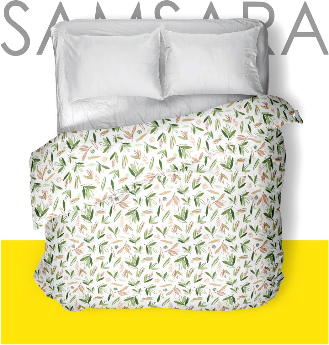 

Пододеяльник Samsara Листики 220По-27 215x220 (евро)