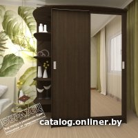 Шкаф-купе Кортекс-мебель Лагуна ШК05-01 правая консоль (венге/венге светлый)