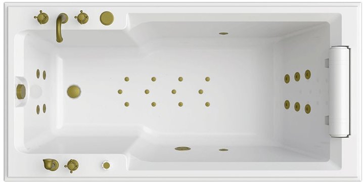 

Ванна Fra Grande Русильон 180x90 4-01-4-0-0-424 (гидромассаж, бронза)