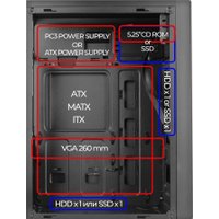 Корпус Ginzzu A420