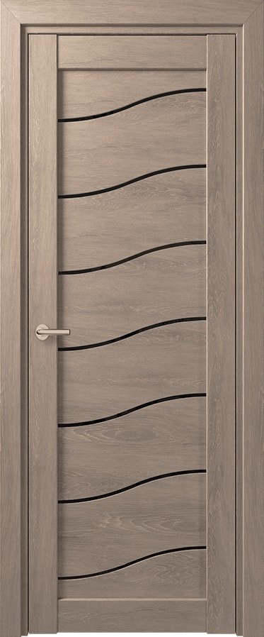 

Межкомнатная дверь Юркас Deform D2 ДО 70x200 (дуб шале седой/lacobel черный лак)