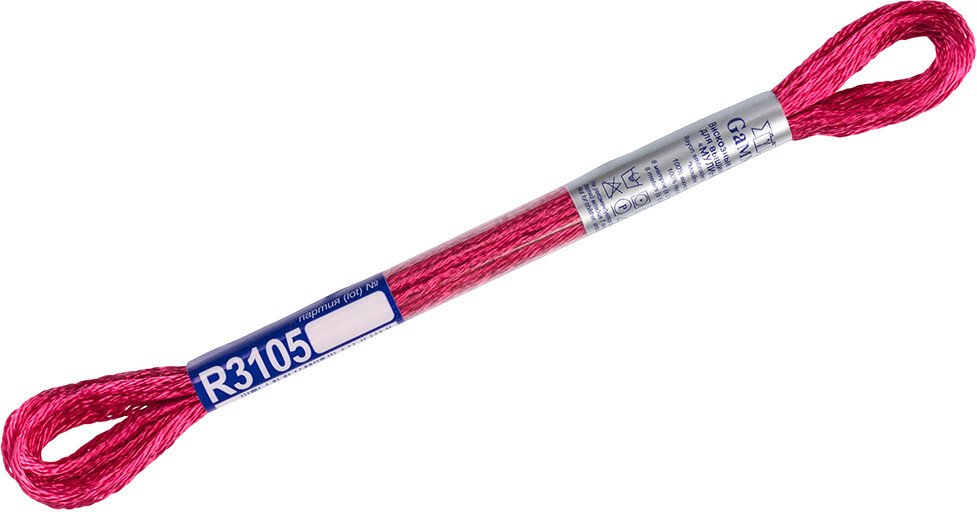 

Нитки для вышивания Gamma Мулине R3105 8 м (т-малиновый)