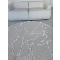 Ковер для жилой комнаты LAXMI Comfort Plus 244 круг (2.4x2.4, Cream/Cream)
