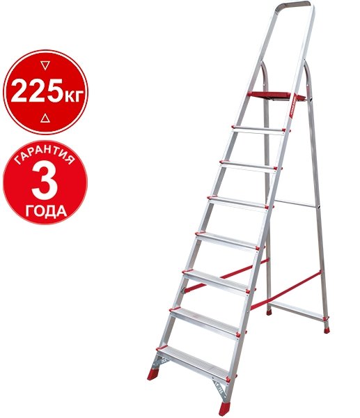 

Лестница-стремянка Новая высота NV 311 алюминиевая профессиональная 8 ступеней