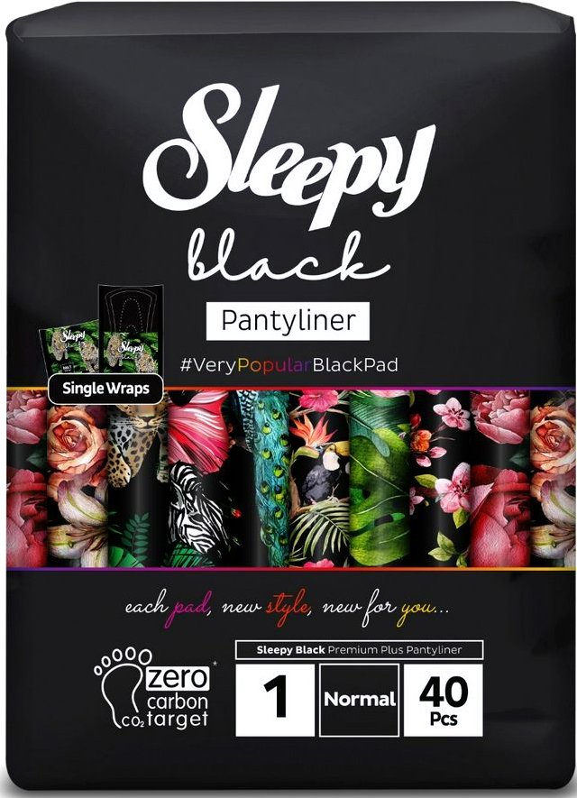 

Прокладки ежедневные Sleepy Black Normal (40 шт)