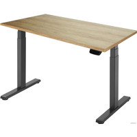 Стол для работы стоя ErgoSmart Ergo Desk Pro 1360x800x36 мм (дуб натуральный/черный)