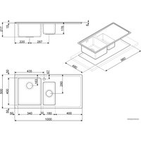 Кухонная мойка Smeg LD102S-2