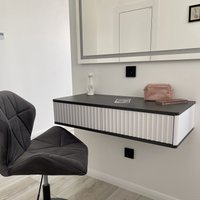 Тумба Shtabe Royal 5010 эко (белый/металл бруклин)