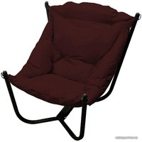Кресло M-Group Чил 12360402 (черный/бордовая подушка) в Пинске