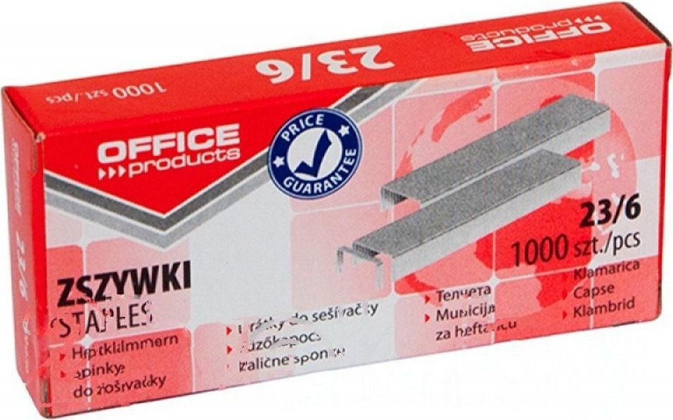 

Скобы канцелярские Office Products 18072319-19 (1000 шт)
