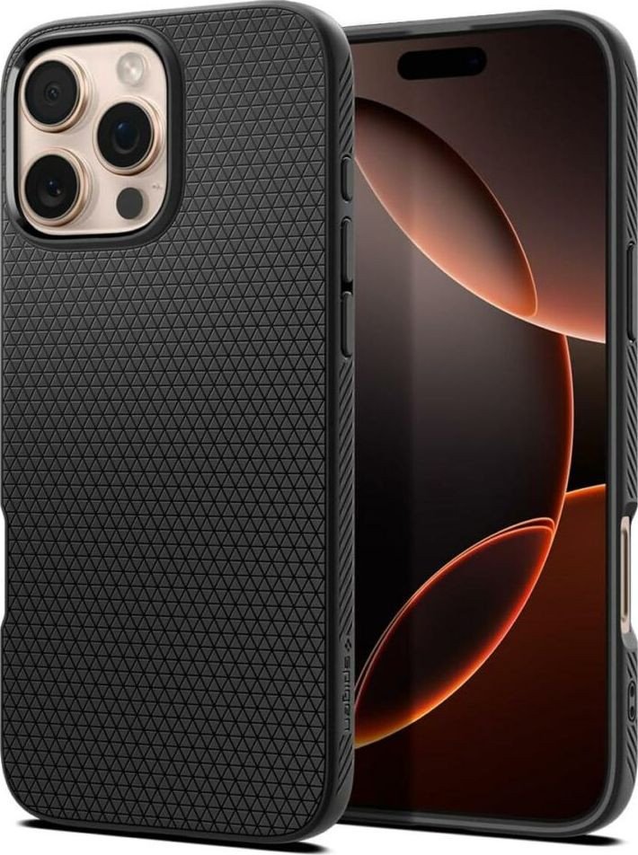 Чехол для телефона Spigen Liquid Air для iPhone 16 Pro Max Matte Black