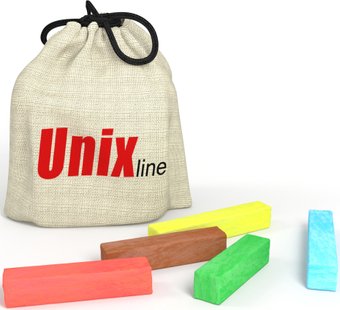 Мел канцелярский Unix Line TRUMEL5 для рисования на батуте (5 шт)