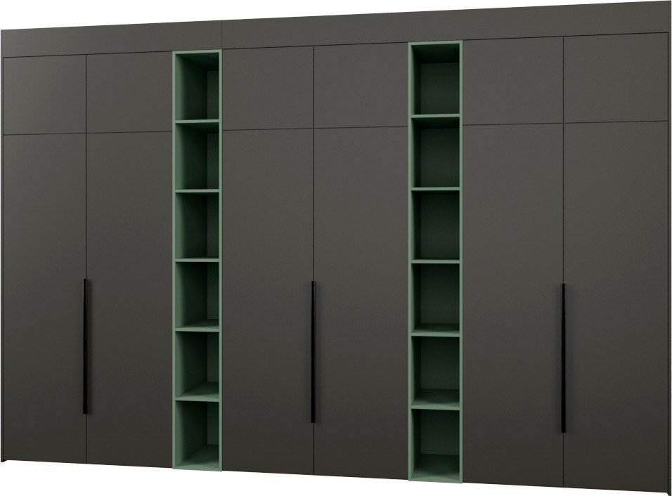 

Шкаф распашной Рэйгрупп Рэй S257-В18-2-WKZ В18-2 (дуб веллингтон/кобальт/зеленый самшит)