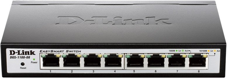 

Настраиваемый коммутатор D-Link DGS-1100-08