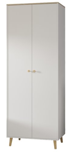 Шкаф распашной Премиум Рико 800 (белый/дуб сонома)