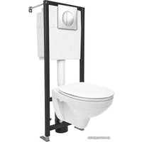 Унитаз подвесной Cersanit Delfi SET-DEL/Black/TPL/Cg