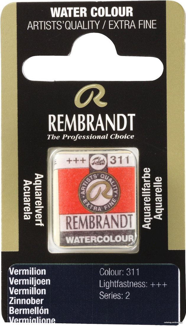 Акварельная краска Rembrandt 311 05863111 (киноварь)