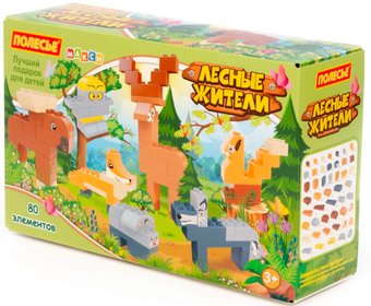 Конструктор Полесье Макси Лесные жители 94906