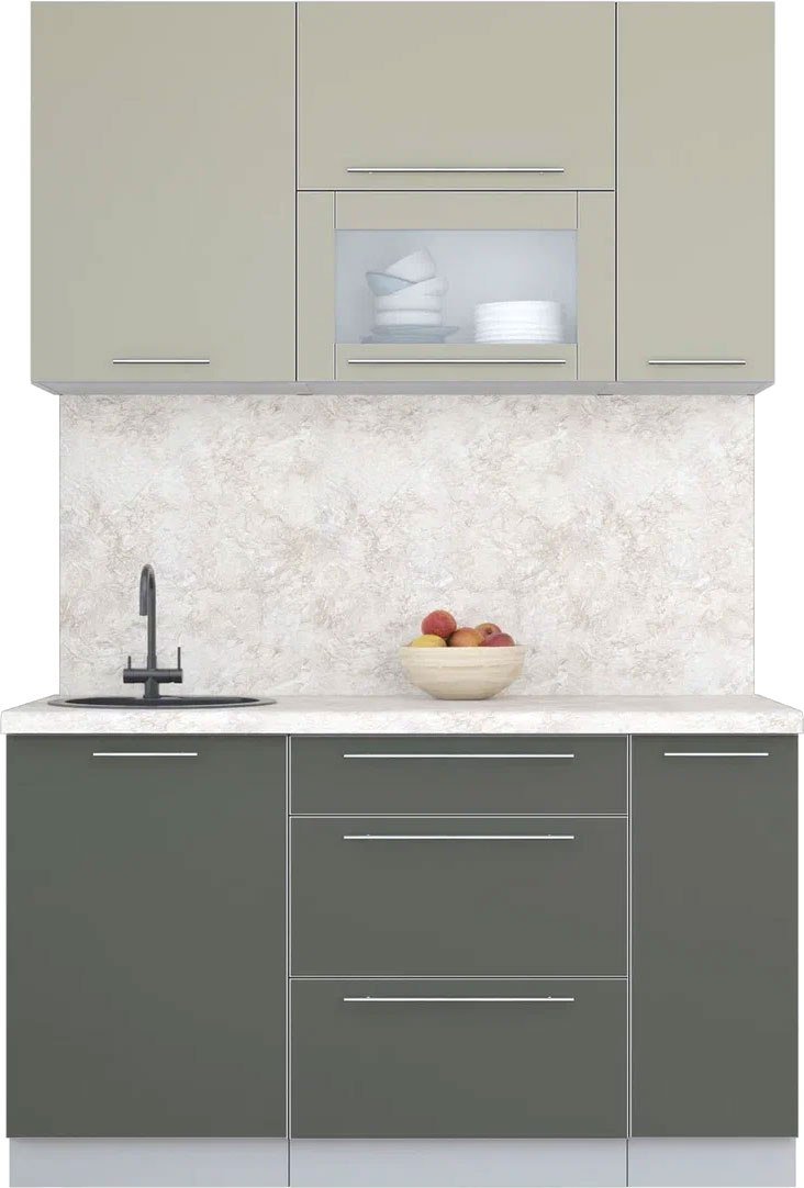 

Кухонный модуль Интерлиния Мила Пластик 1.4 В (латте/шторм/малага)