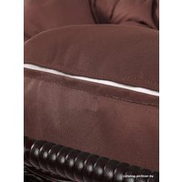 Подвесной диван M-Group Лежебока 11180205 (с коричневым ротангом/коричневая подушка)