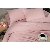 1.5-спальный комплект постельного белья Arya Natural Stone Washed 8680943227331 (розовый)