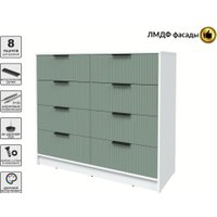 Комод Интерлиния Концепт Лайн КТ-К117 (белый платинум/мята)