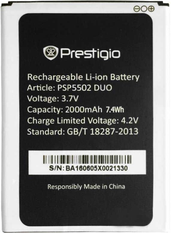 

Аккумулятор для телефона Prestigio PSP5502 DUO