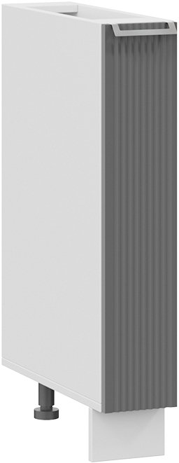 

Шкаф напольный Трия Кимберли 1Н15К (белый/титан)