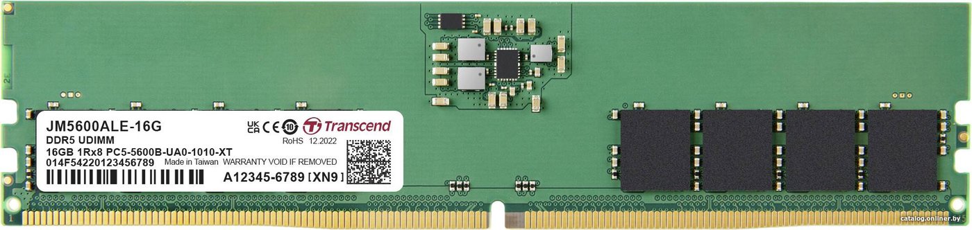 Оперативная память Transcend JetRam 16ГБ DDR5 5600МГц JM5600ALE-16G