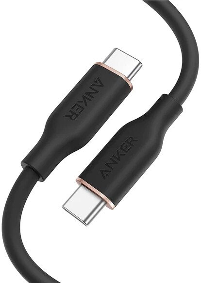 

Кабель Anker PowerLine III Flow 643 A8552 USB Type-C - USB Type-C 240W (0.9 м, черный)