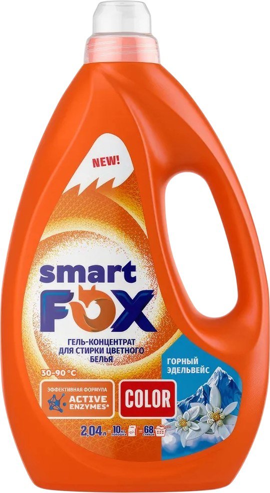 

Гель для стирки Smart FOX Color Горный эдельвейс 190010 (2.04 л)