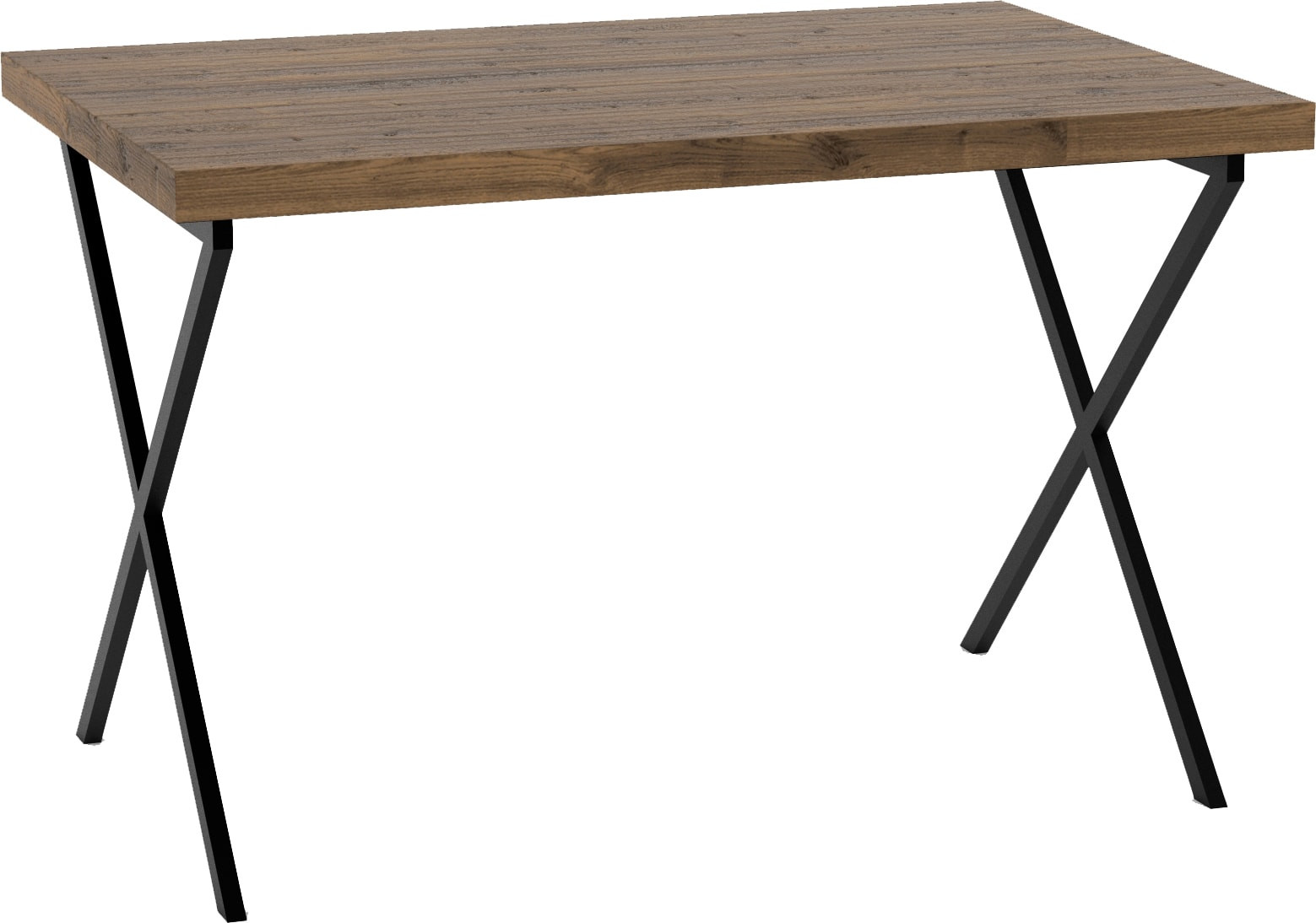 

Кухонный стол TMB Loft Кросс Сосна 1500x600 40 мм (темный орех)
