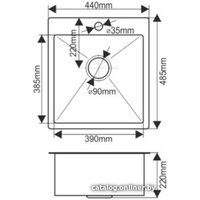 Кухонная мойка Melana ProfLine H48544