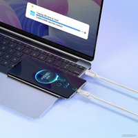 Кабель Baseus Explorer Series Fast Charging Cable Auto Power-Off For Overheating 100W USB Type-C - USB Type-C (1 м, белый)