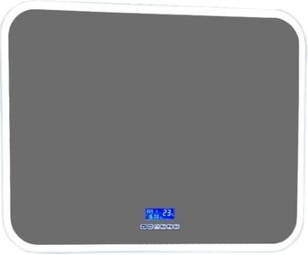 Континент Зеркало Demure Led 100x70 (с часами)