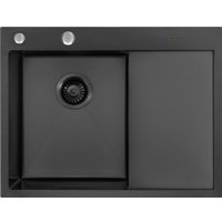 Кухонная мойка ARFEKA ECO AR 650*500 L BLACK PVD NANO