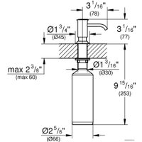 Дозатор для жидкого мыла Grohe Authentic 40537ZB0 (черная бронза)