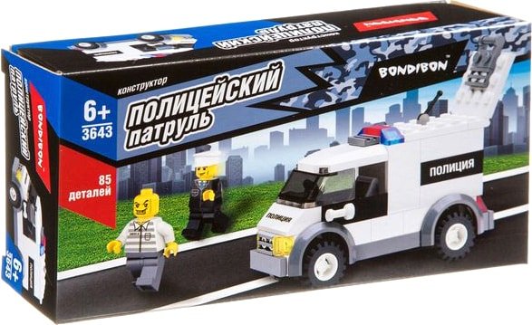 

Конструктор Bondibon Полицейский Патруль. Машина ВВ3643