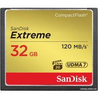 Карта памяти SanDisk Extreme CompactFlash 32GB (SDCFXS-032G-X46)