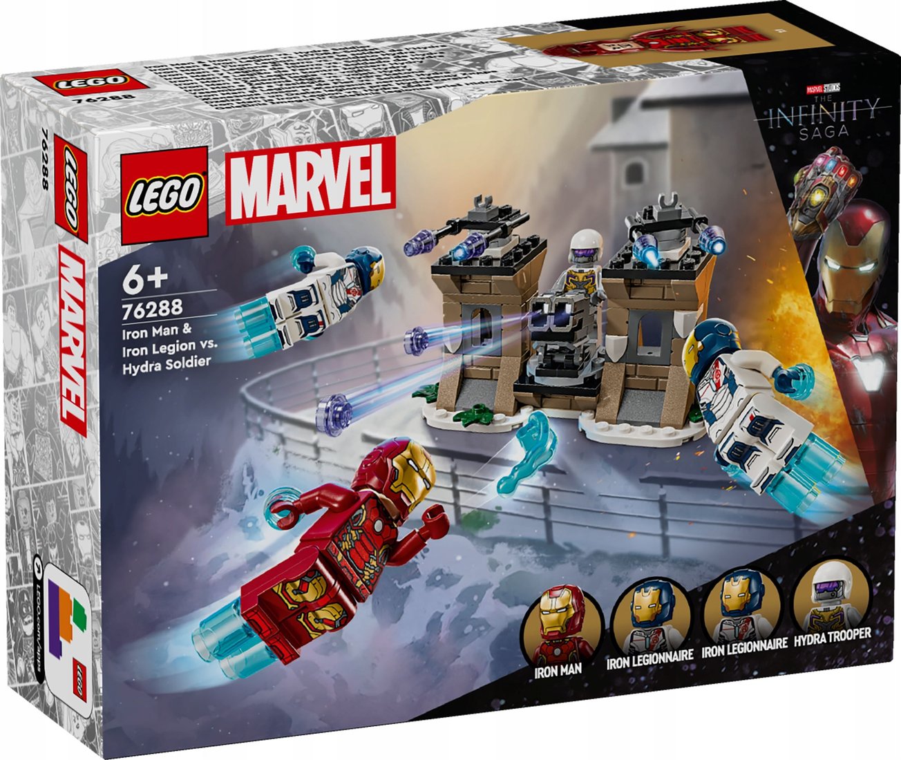 

Конструктор LEGO Marvel 76288 Железный человек и Железный легион против солдата Гидры