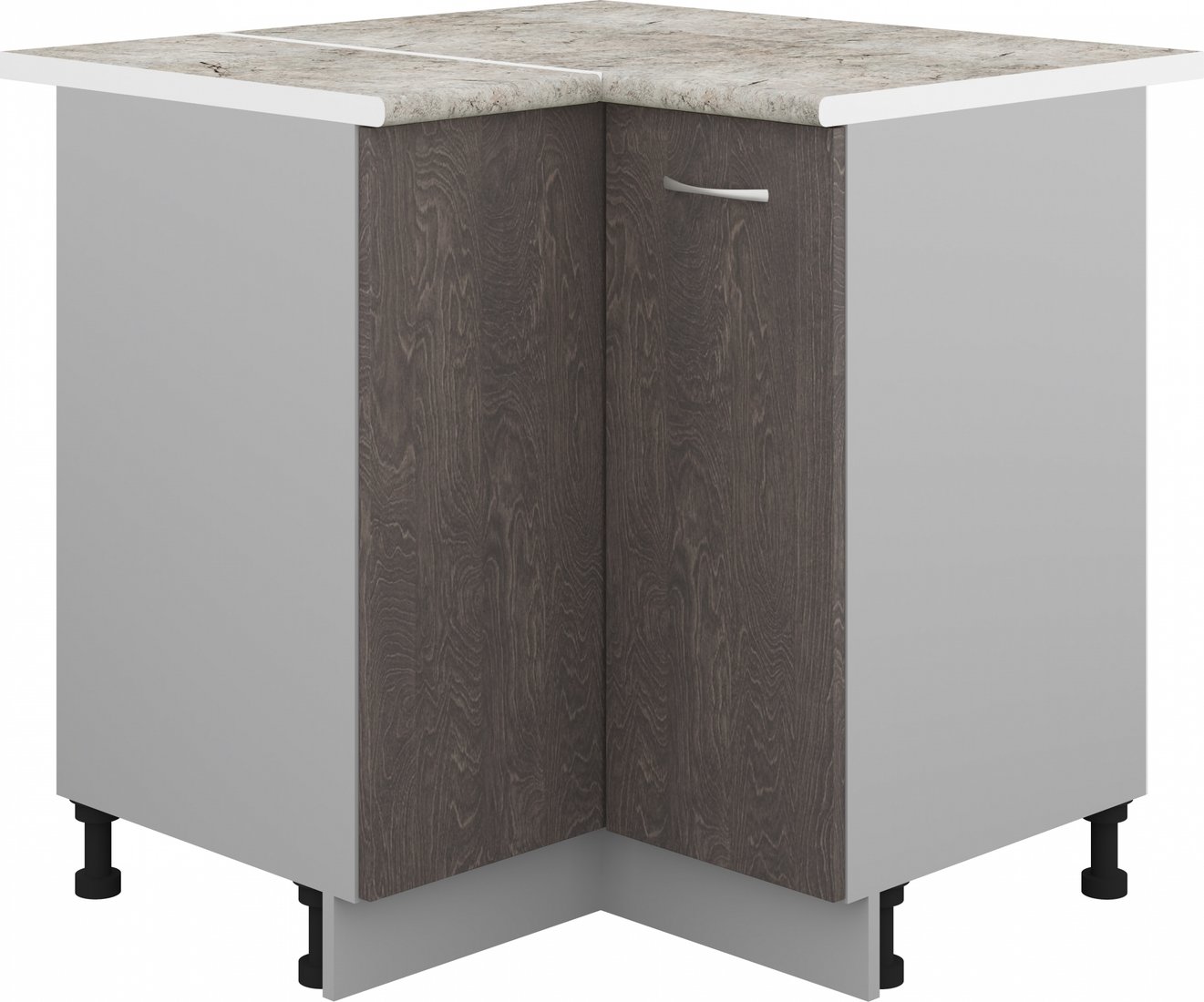 

Шкаф напольный Кортекс-мебель Корнелия Лира НШУ угловой (береза/марсель)